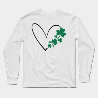 Shamrock Heart Long Sleeve T-Shirt